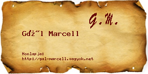 Gál Marcell névjegykártya