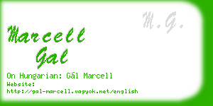marcell gal business card