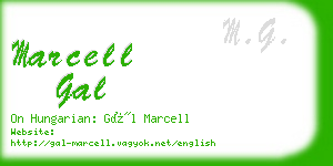 marcell gal business card